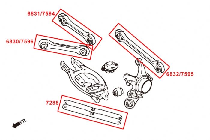 E82/E87 1 Series Hardrace Rear Camber Arms