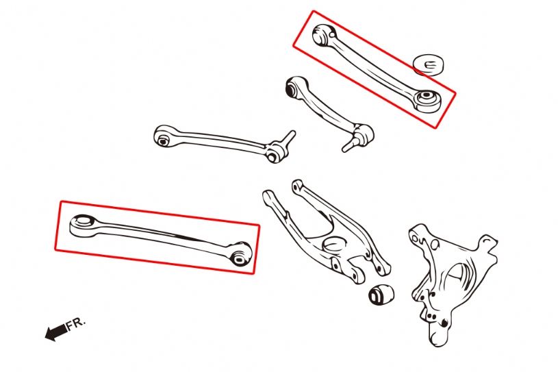 F8X M3/M3/M4 Hardrace Rear Toe Arms